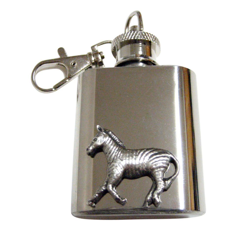 Zebra Keychain Flask - image 1